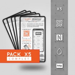 Pack 5 Stickers Vinyle QR/NFC
