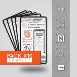 Pack 10 Stickers Vinyle QR/NFC