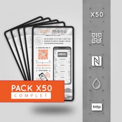 Pack 50 Stickers Vinyle QR/NFC