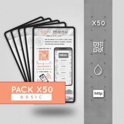 Pack 50 Stickers Vinyle QR