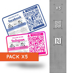 Pack 5 Stickers Réseaux...